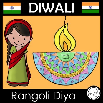 Preview of Diwali Craft - Rangoli Diya