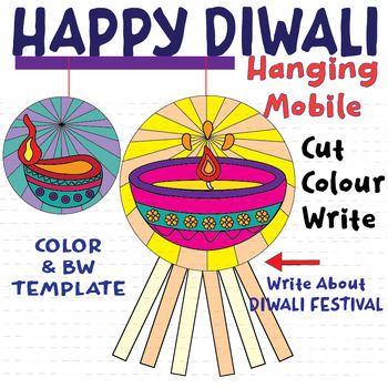 Happy Diwali drawing for kids- Diwali poster - YouTube