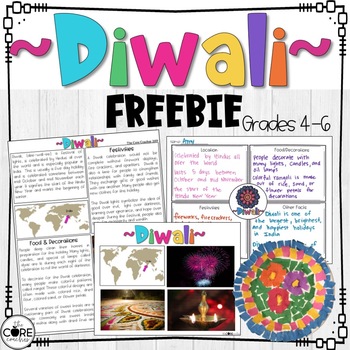 Preview of Diwali FREEBIE from Holidays Around the World grades 4-6