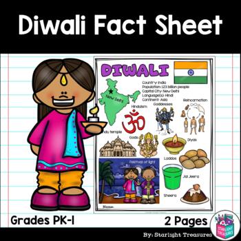 Preview of Diwali Fact Sheet for Early Readers