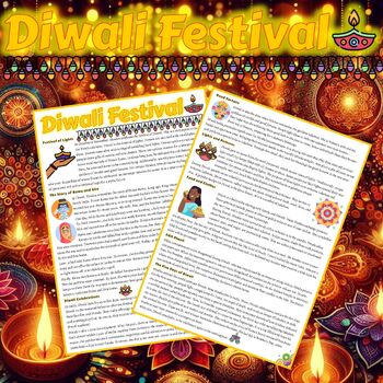 Preview of Diwali - Information Text - Reading Worksheets