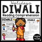 Diwali Informational Text Reading Comprehension Worksheet 