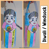 Diwali Lantern Craft Windsock Coloring Pages Activities Bu