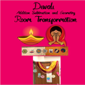 Preview of Diwali Math Room Transformation-Adding, Subtracting, Geometry