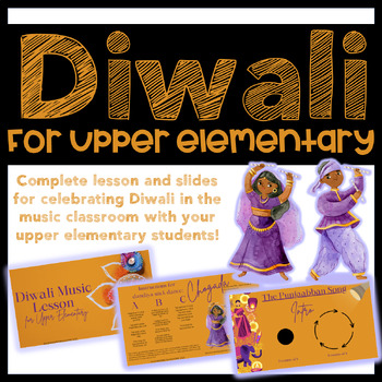 Preview of Diwali Music Lesson for Upper Elementary