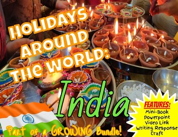 Preview of Diwali New Year Holidays Around the World | Winter Holidays: India + PowerPoint
