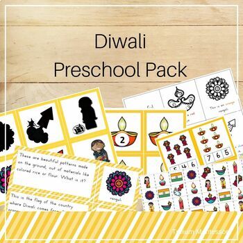 Preview of Diwali Theme Preschool and PreK Skills