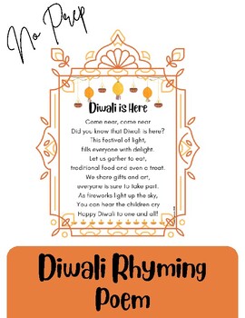Preview of Diwali Rhyming Poem