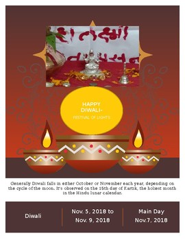 Preview of Diwali celebration flyer