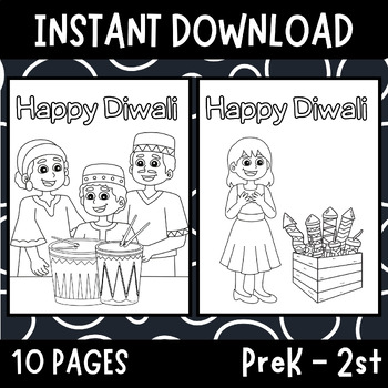 Diwali coloring pages | December coloring sheets | Diwali activities