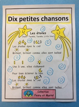 Preview of Dix petites chansons - FRENCH - Ten Simple Songs