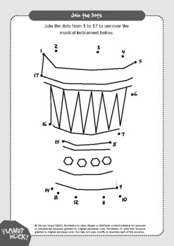 Preview of Djembe Join the Dots Activity Page