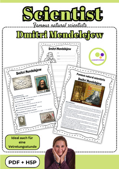 Preview of Dmitri Mendelejew | Scientist | PDF H5P | Chemist | Chemistry