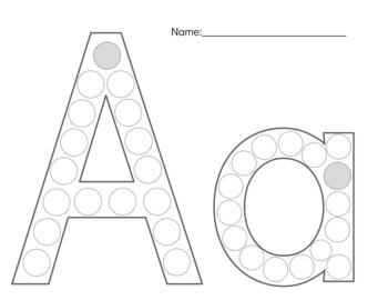 Do-A-Dot Letters by Allison Hodson | Teachers Pay Teachers