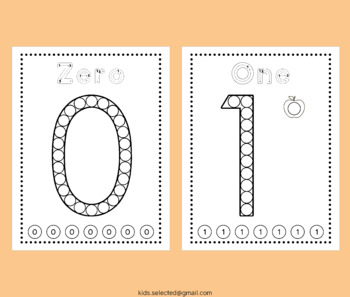 Do A Dot Numbers 0-9 Worksheet Dot Marker Activity for Kindergarten Pom Pom