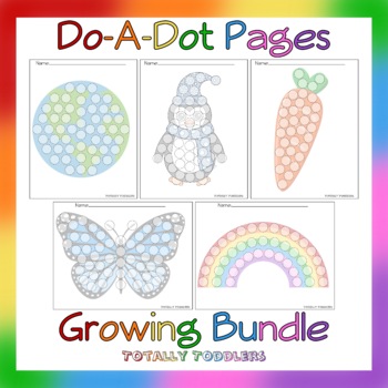 Preview of Do-A-Dot Pages | Growing Bundle