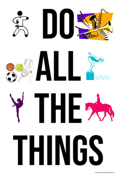 Preview of Do All The Things Poster (24x36)