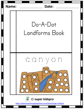 landforms for kids worksheets