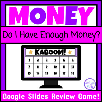 Preview of Do I Have Enough Money Budgeting Kaboom Money Game Special Education Life Skills