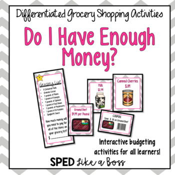Preview of Do I Have Enough Money? Differentiated Grocery Shopping Activities