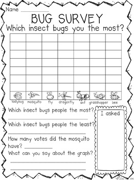 Do Insects Bug You? A Math\Graphing Freebie by Leslie Hope | TpT