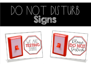 Preview of Do Not Disturb Signs