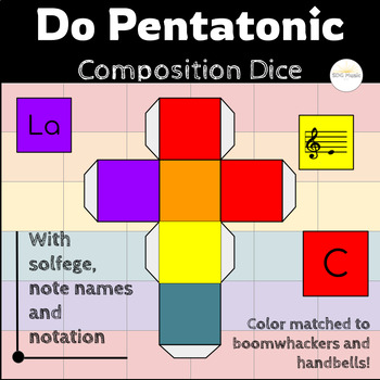 Preview of Do Pentatonic Dice for Music Center Games and Activities - Education Stations