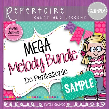 Preview of Do Pentatonic Songs and Flashcards - SAMPLE - Kodaly Music Concept Bundle