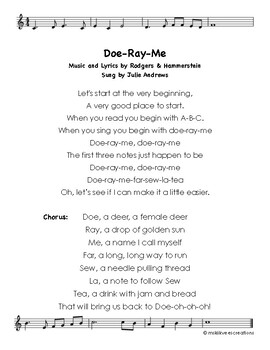 Preview of Do-Re-Mi / Doe-Ray-Me Lyrics