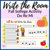 Do Re Mi Fall Pumpkin Patch Melody Write the Room for Solf