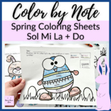 Do Spring Color by Note Worksheets // Solfege coloring she