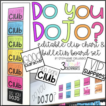 Preview of Do You DOJO? Clip Chart and Bulletin Board Set