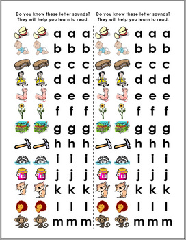 Preview of Do You Know These Letter Sounds? (follow along pages)