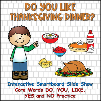 Preview of Do You Like Thanksgiving Dinner? | Interactive Slide Show