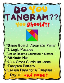 Preview of Do You Tangram?  Tangram Unit Study