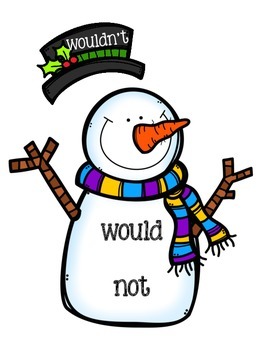 Do You Want to Build a Snowman Contractions Activity - Have Fun