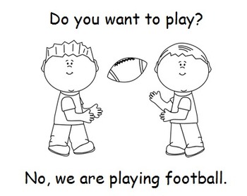 Preview of "Do, You, Want, To, Play, No, We, Are" Sight Word Book