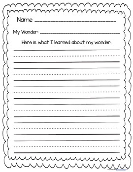 Do You Wonder? An Activity to Catch Your Students' Curiosities! | TpT
