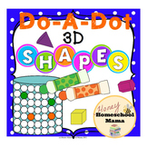 Do-a-Dot 3D Shapes - 10 Shapes on 21 Different Worksheets 