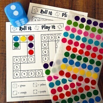 Color by Number Dice Game | Roll and Color | Do a Dot | Within 10