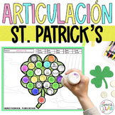 Do a Dot St. Patrick's Articulation Worksheets in Spanish 