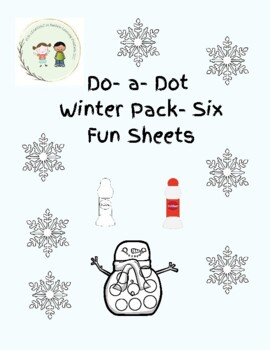 Preview of Do-a-dot Winter Packet