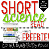 Do all living things move? Short Science Read FREEBIE