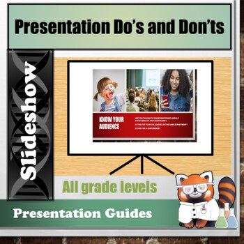 Preview of Do and Do Nots of Presenting Presentations