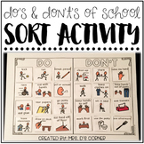 School Behavior and Behavior Management Sorting Activity f