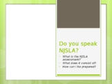Do speak NJSLA?