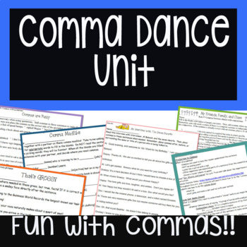 Preview of Do the COMMA DANCE! Complete Unit: Easy to Teach - FUN to Learn!
