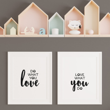 Preview of Do what you love. Love what you do. Printable wall art posters