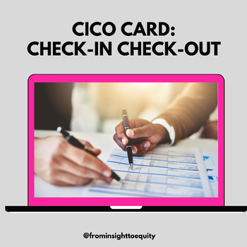 Preview of Do you need a CICO card? (Check-in/Check-out for Behavior/Discipline)
