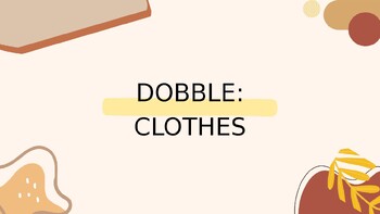 Preview of Dobble: Clothes